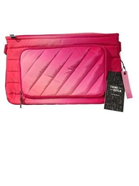 THINK ROYLN Pink Ombre Quilted Crossbody Pouch